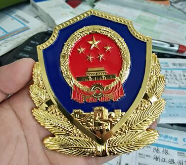 貼金警徽制作